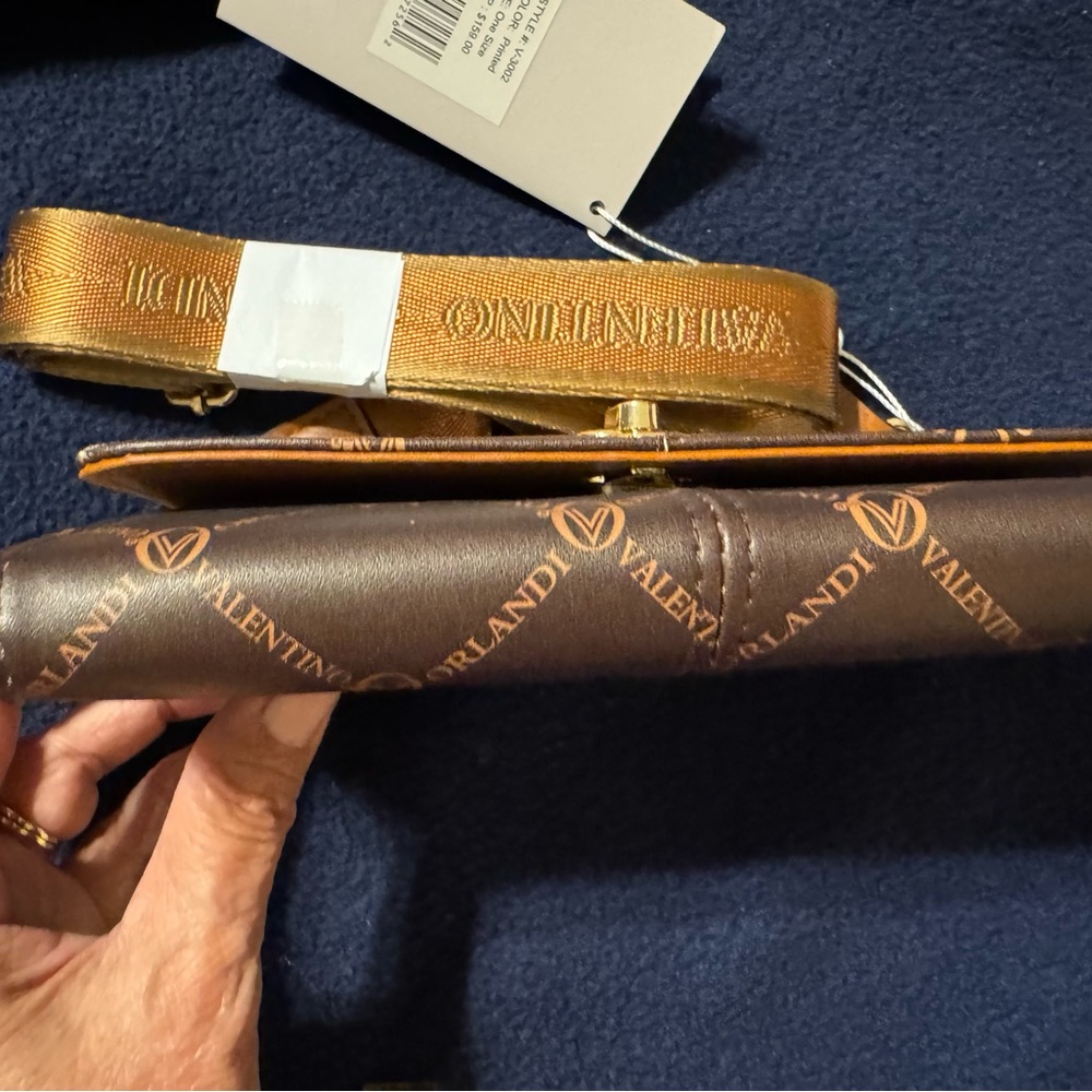 Valentino Orlandi Gold and Brown Crossbody - Picture 8 of 8